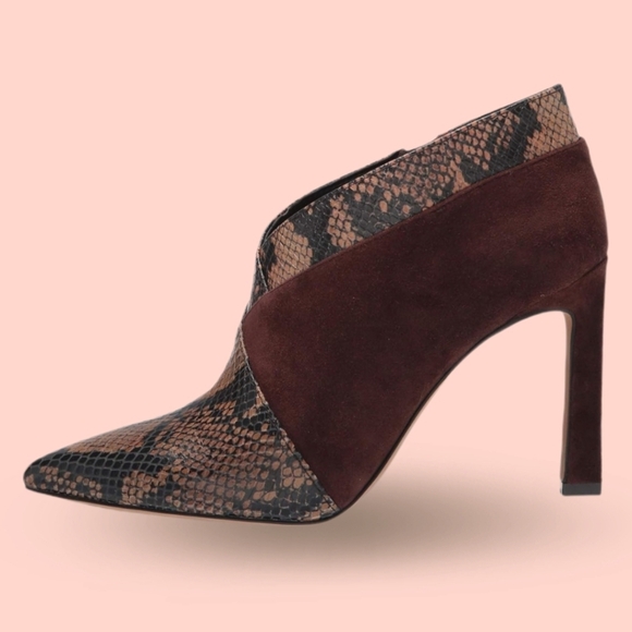 VINCE CAMUTO Women's Sempren Ankle Boot Brown and Black Size 8.5 New - Picture 4 of 15